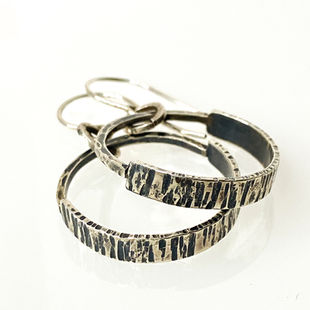 Val Ziegler Jewelry -- silver hoops
