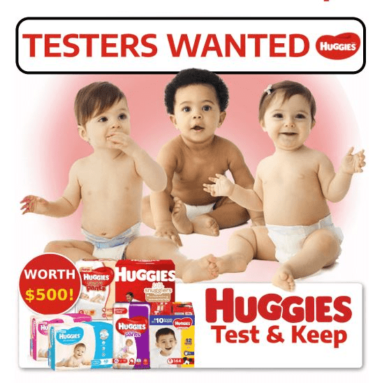 Huggies Testers Wanted (Test & Keep)
