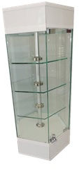 Miniatura: Aparador Vitrina  Mini Hexagonal para Mostrador 80cm Alto
