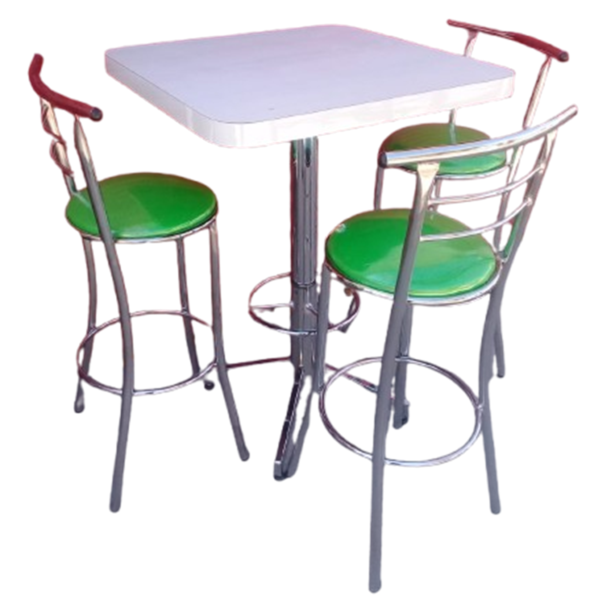 Mesa alta cuadrada o redonda