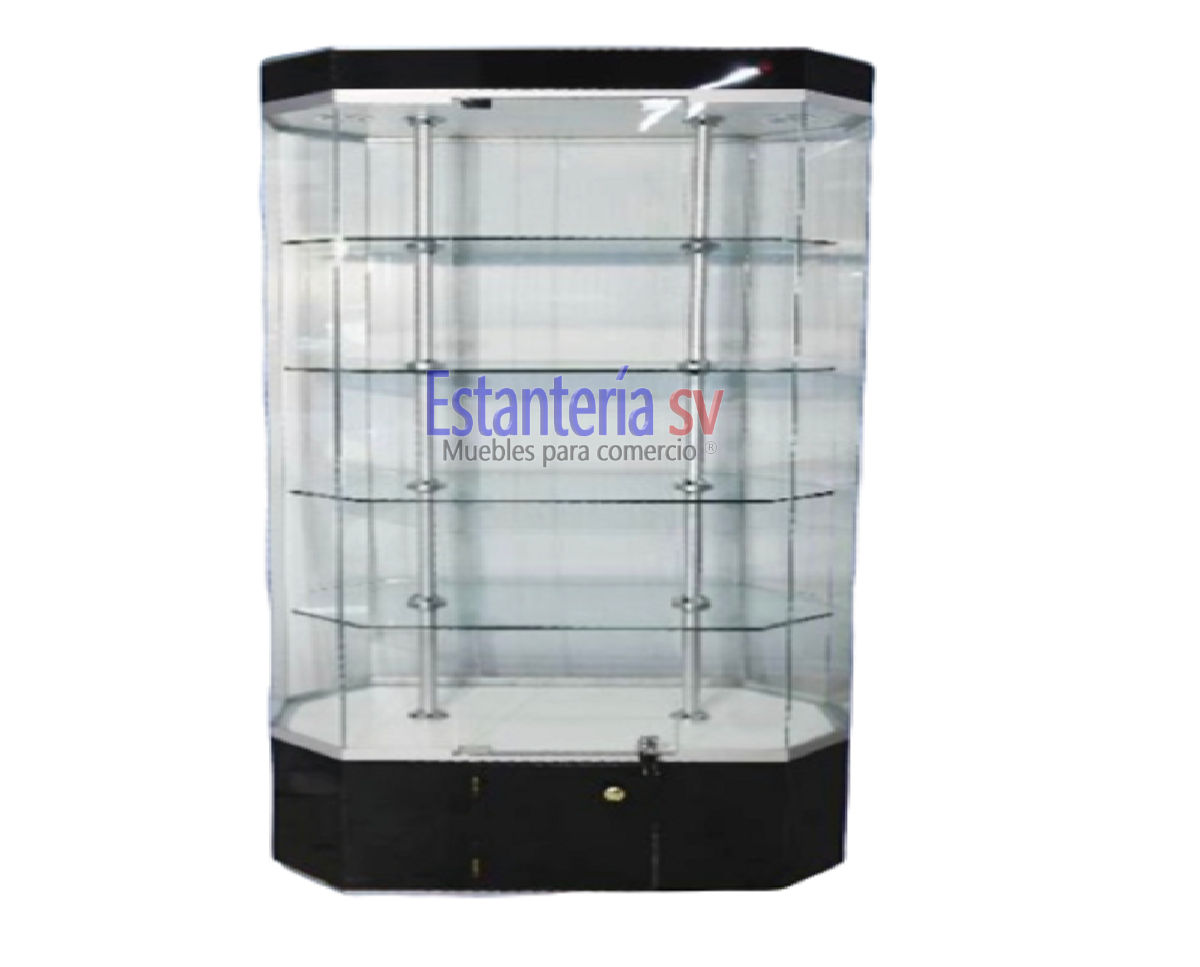 Aparador Vitrina Diamante Exhibidor Central De 1.20m