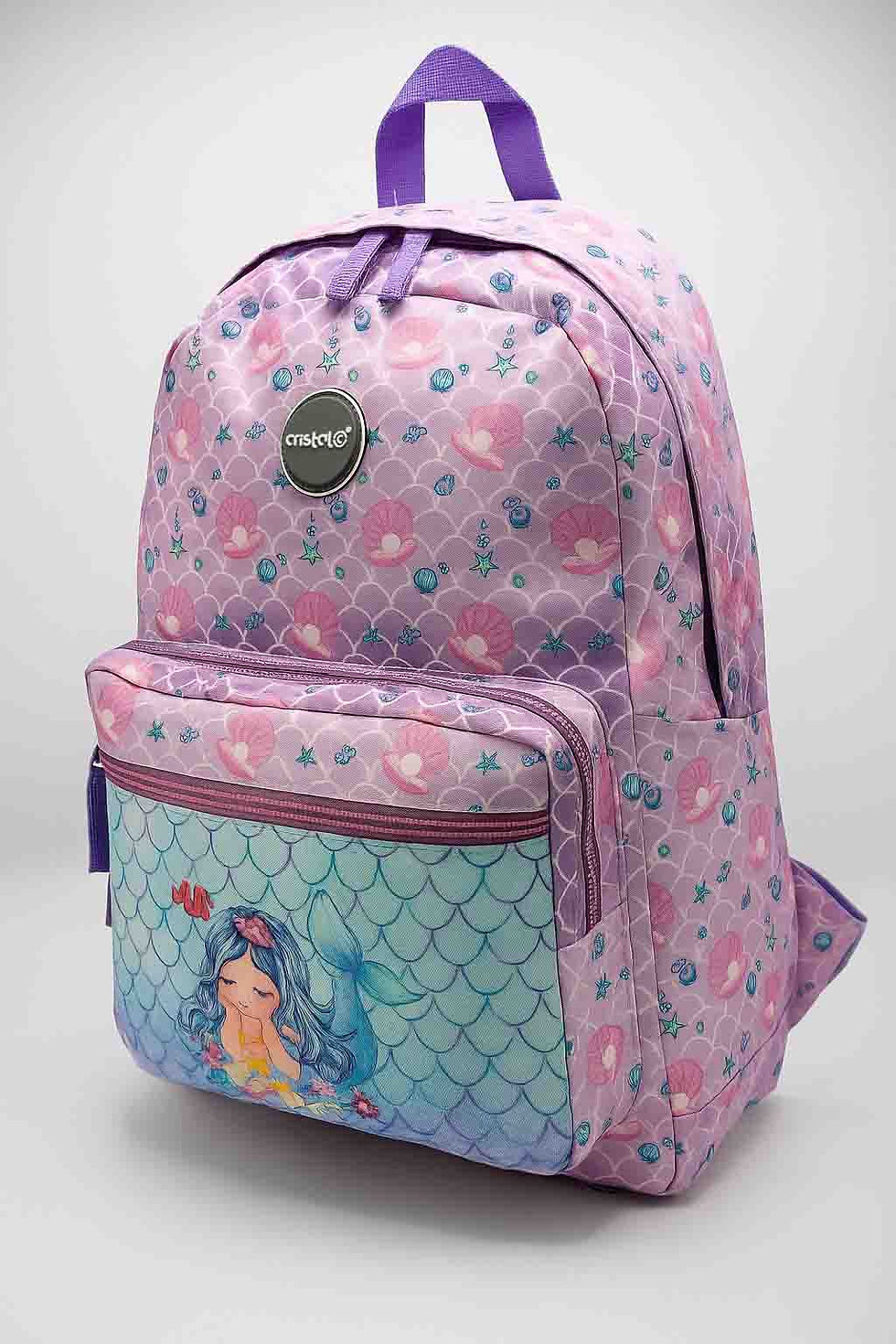 SAC A DOS COLLECTION 2025 DOUBLE POCHE FILLE CRISTAL CR-3710