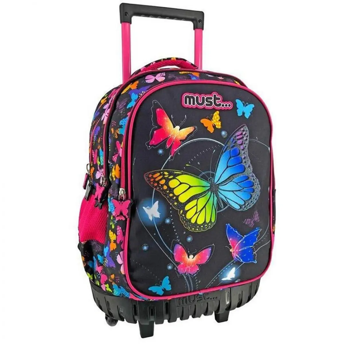 TROLLEY BAG MUST 34X20X44 3CASES BUTTERFLIES 585544