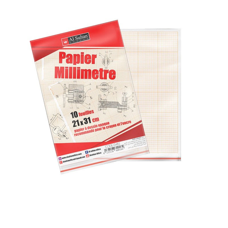 PAPIER MILLIMETRE AL SULTAN 0481 6132128600184