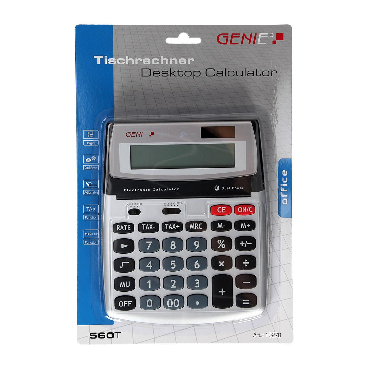 CALCULATRICE DE BUREAU GENIE 560T CF