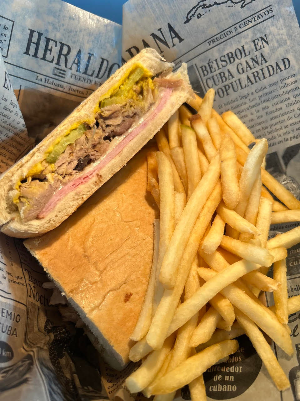 A cuban sandwich from Milanes Cuban Corner