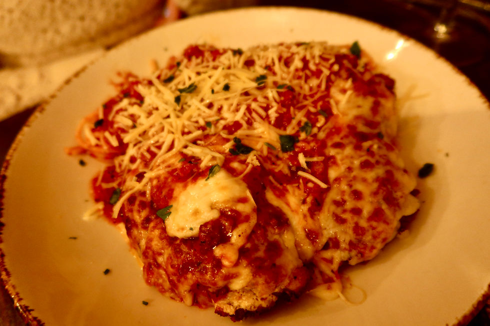 Classic, cheesy chicken parmesan