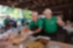 A food vendor at Ellwood City Arts and Crafts Festival