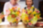 A flower arranging class at Phipps Conservatory and Botanical Gardens