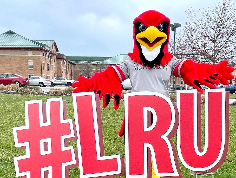 The LaRoche University Redhawk