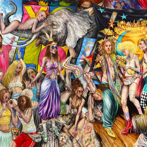 kader genç tuval üzerine yağlıboya