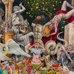 kader genç tuval üzerine yağlıboya