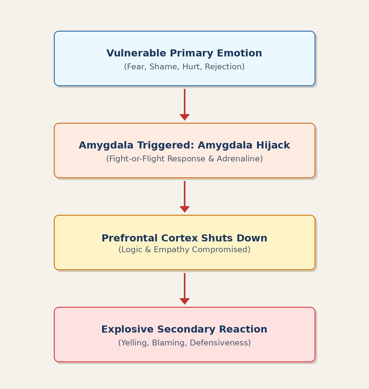anger management neurobiology flowchart