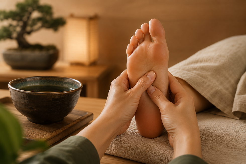 massagem de reflexologia