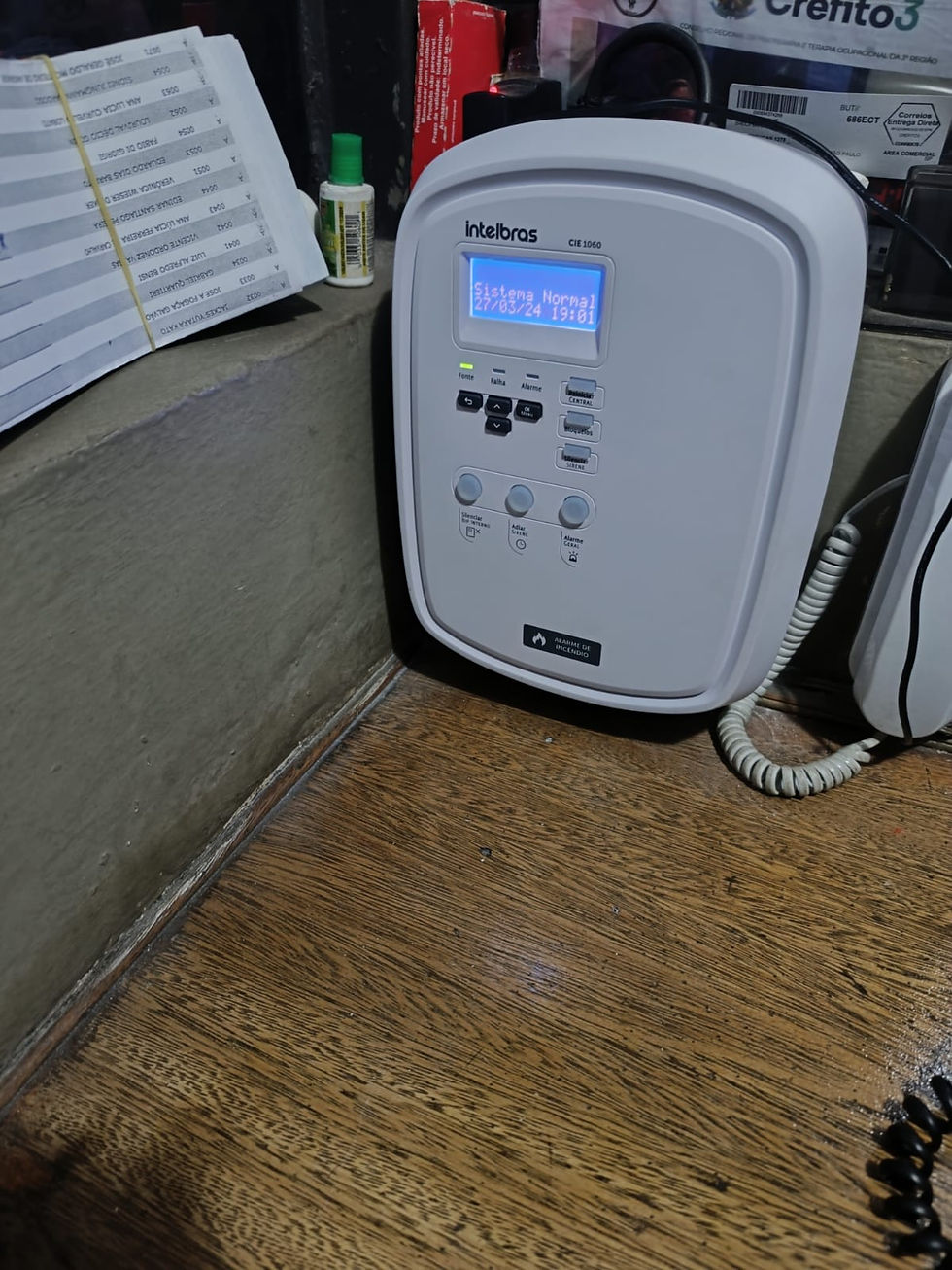 Central de Alarme instalada