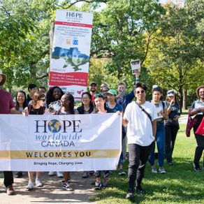 Marching in support of the Helping Hand Project at The Toronto Ukrainian Festival