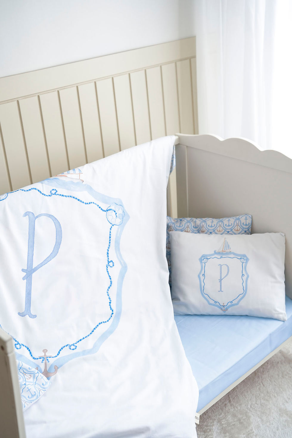 Küçük resim: P Harfi Bebek Nevresim Takımı (100x150) - Noble Serie