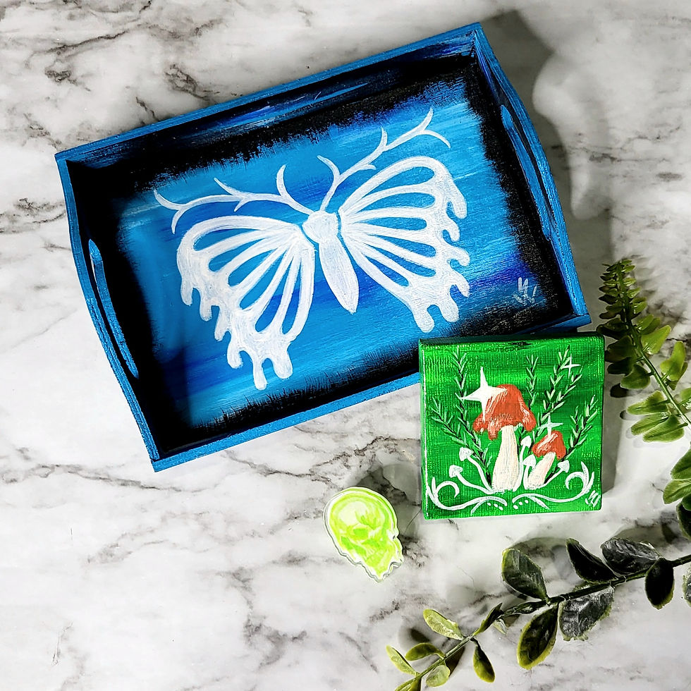 Dripping Moth Trinket Tray Set