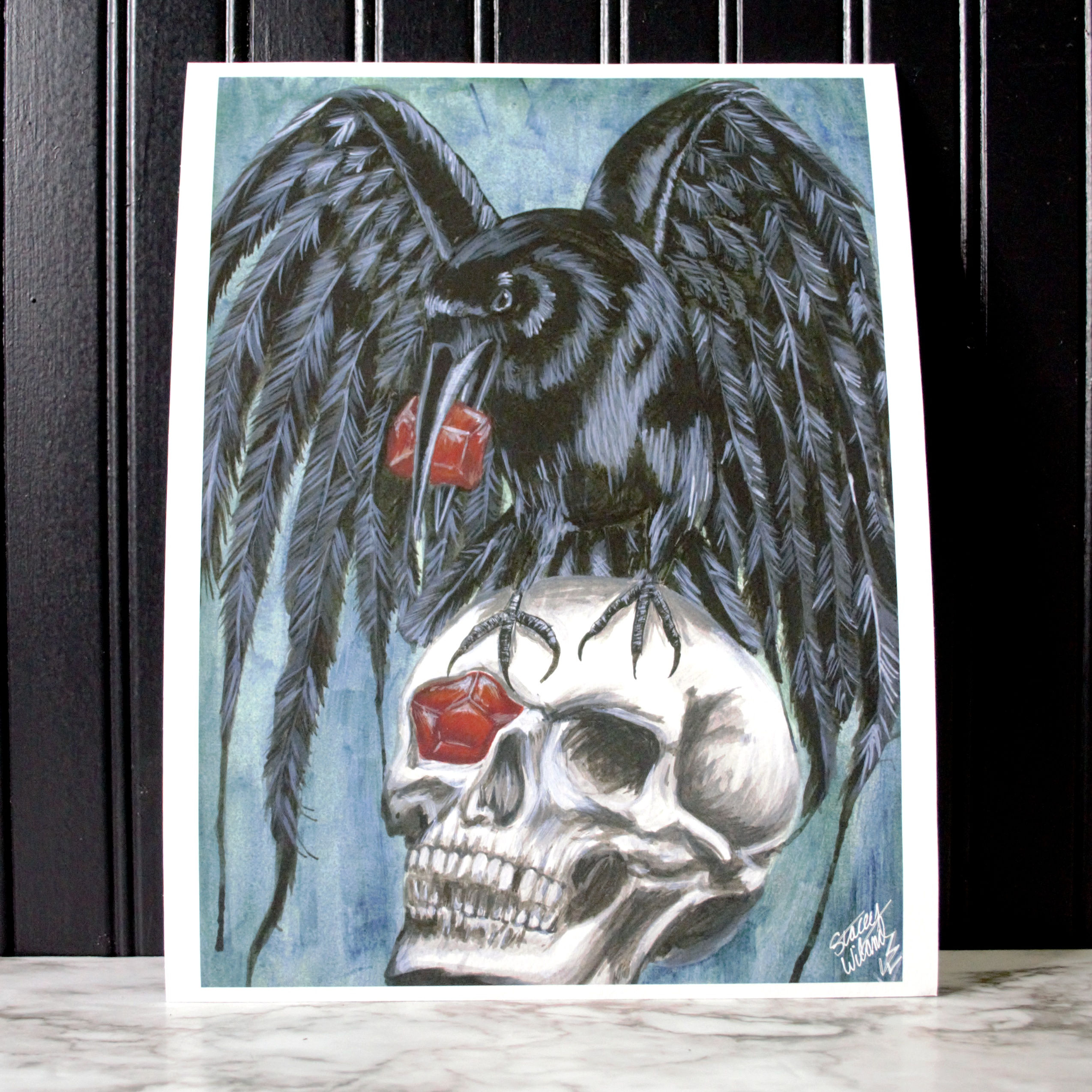 Reflection of Love and Concentration - January Birthstone Print
