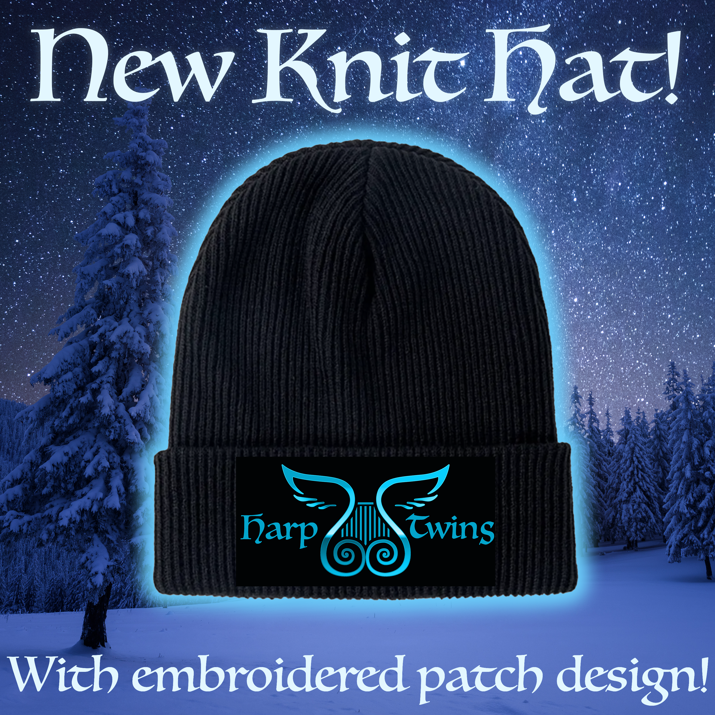 New Harp Twins Knit Hat