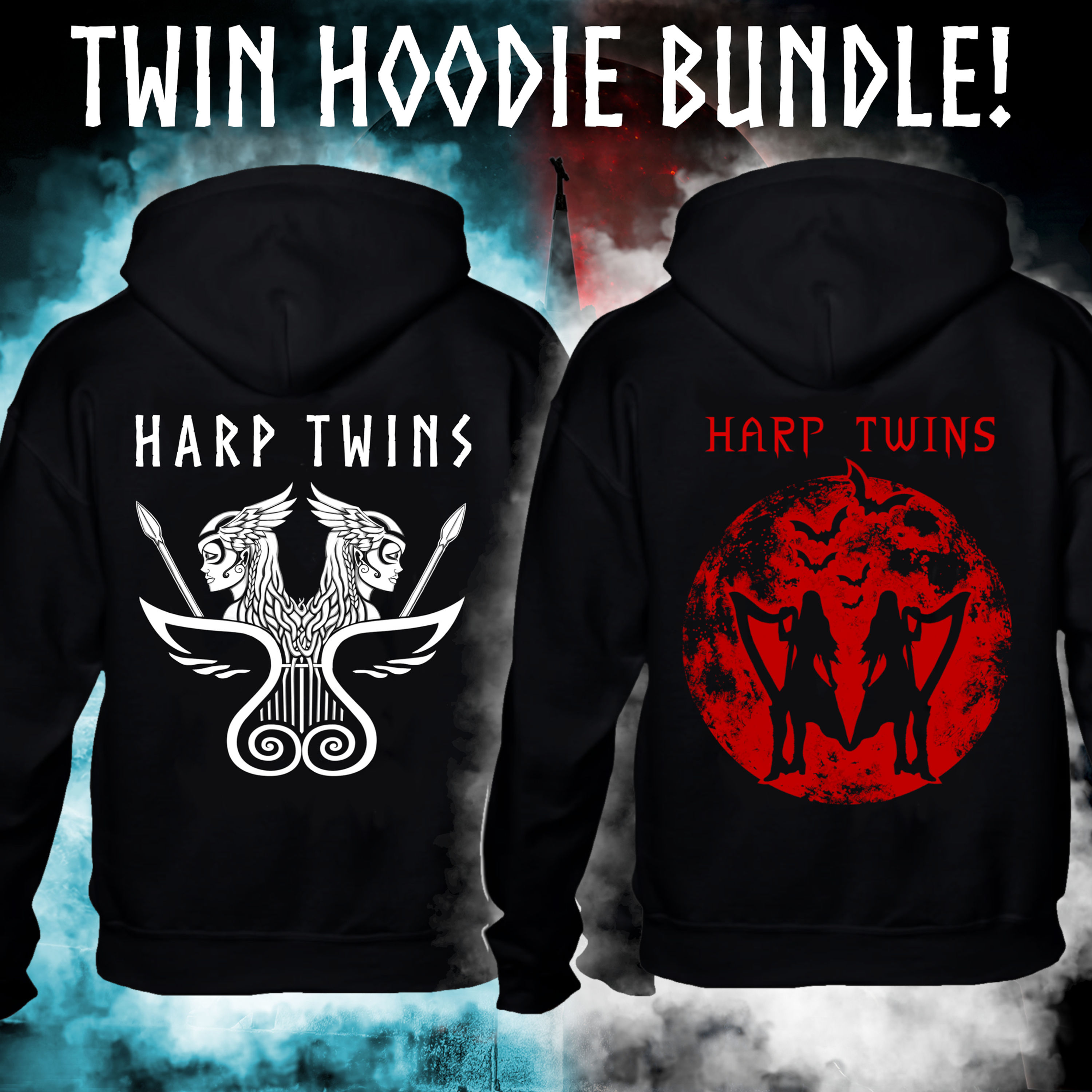 DOUBLE Hoodie Bundle (zip-front)