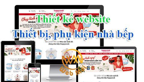Thiết kế website Thiết bị, phụ kiện nhà bếp