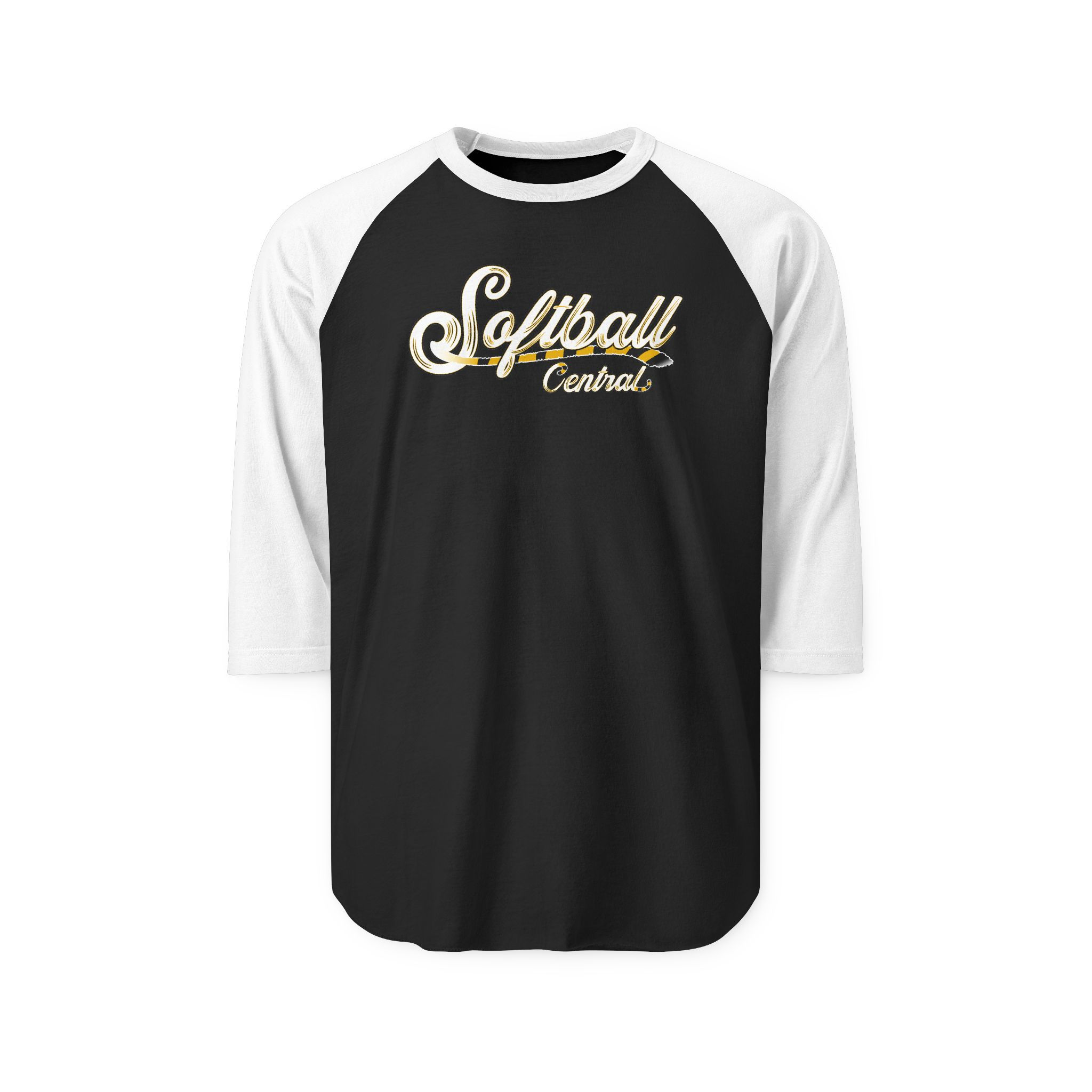 LRCH Softball White Script raglan