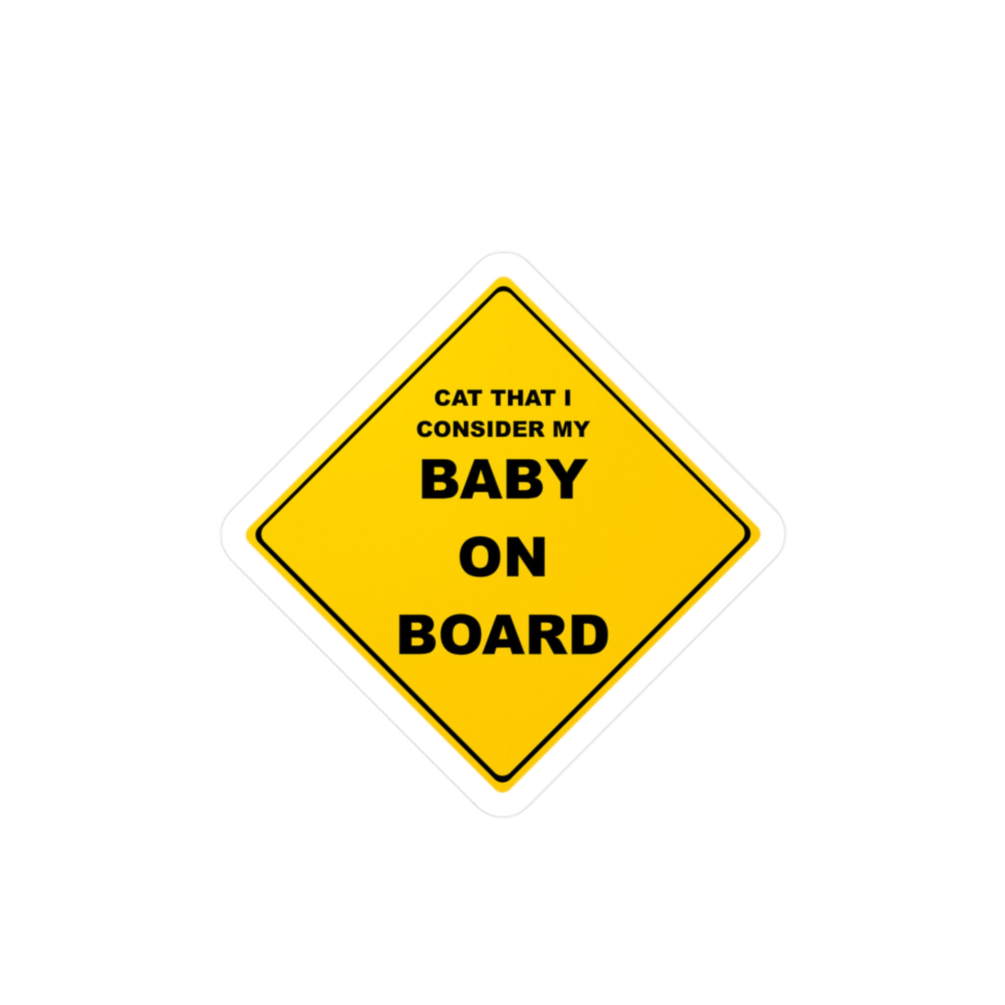 Cat Baby On Board sticker