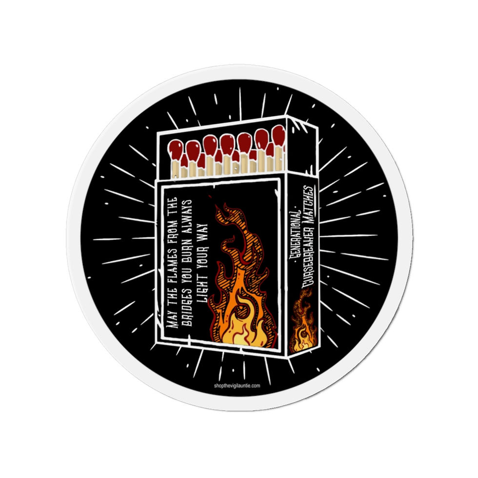 Burning Bridges magnet