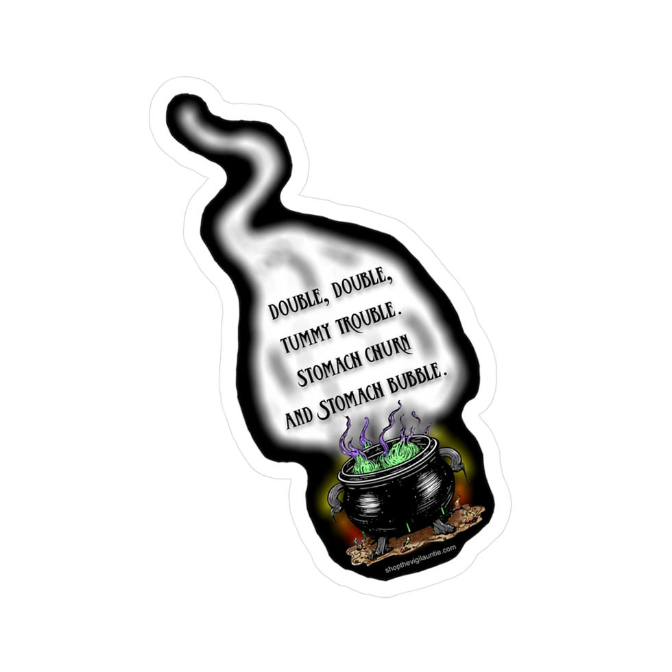 Tummy Trouble sticker