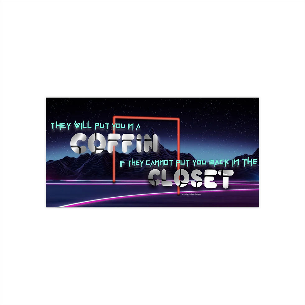 Closet or Coffin bumper sticker