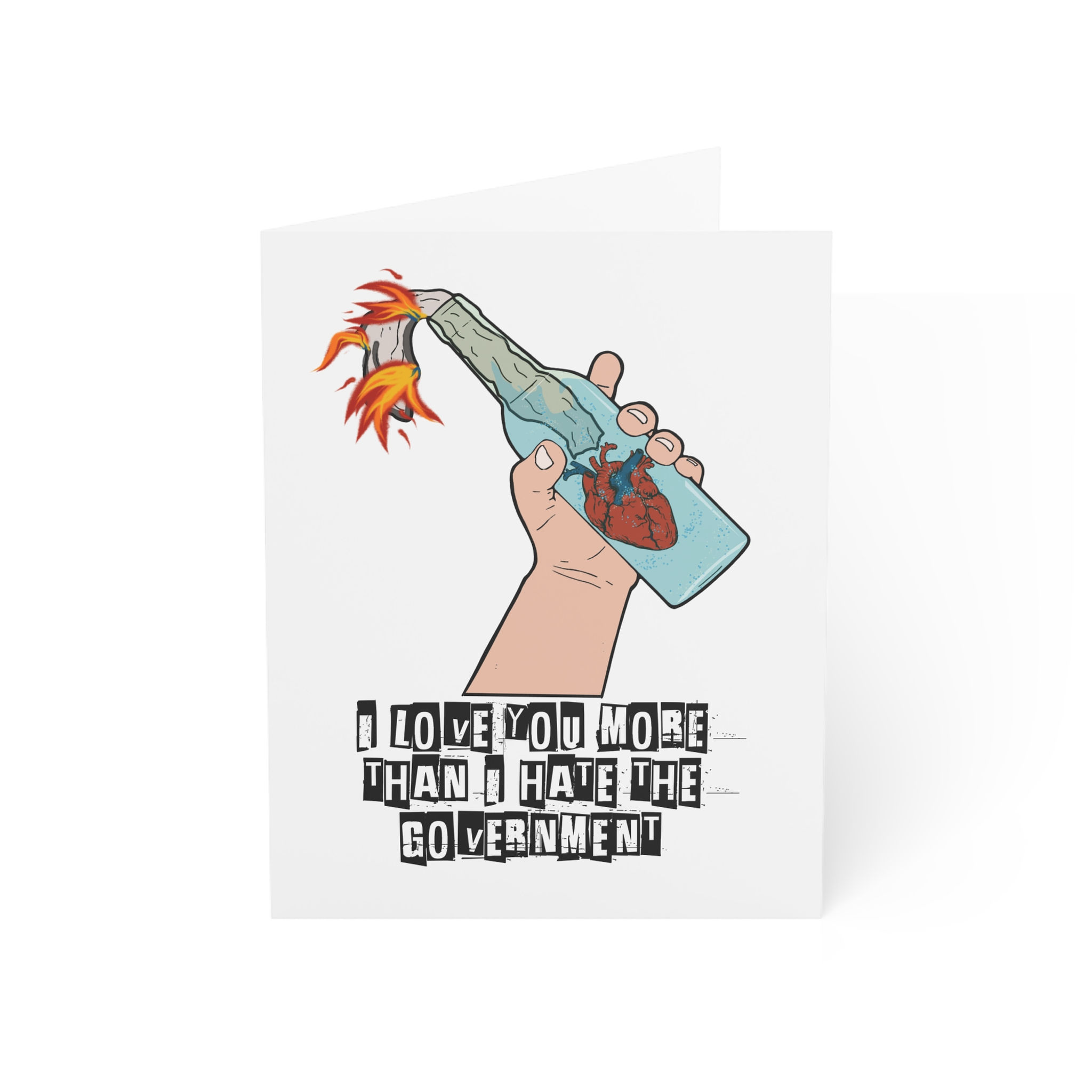 Love You More Than Government Valentine's Day card