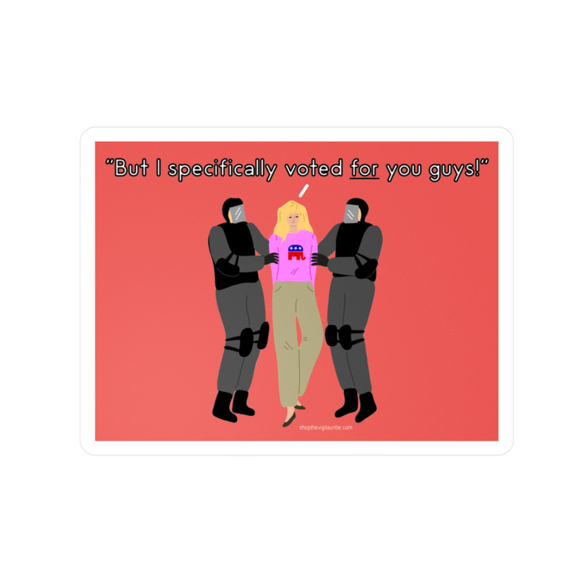 But I Voted For This! sticker