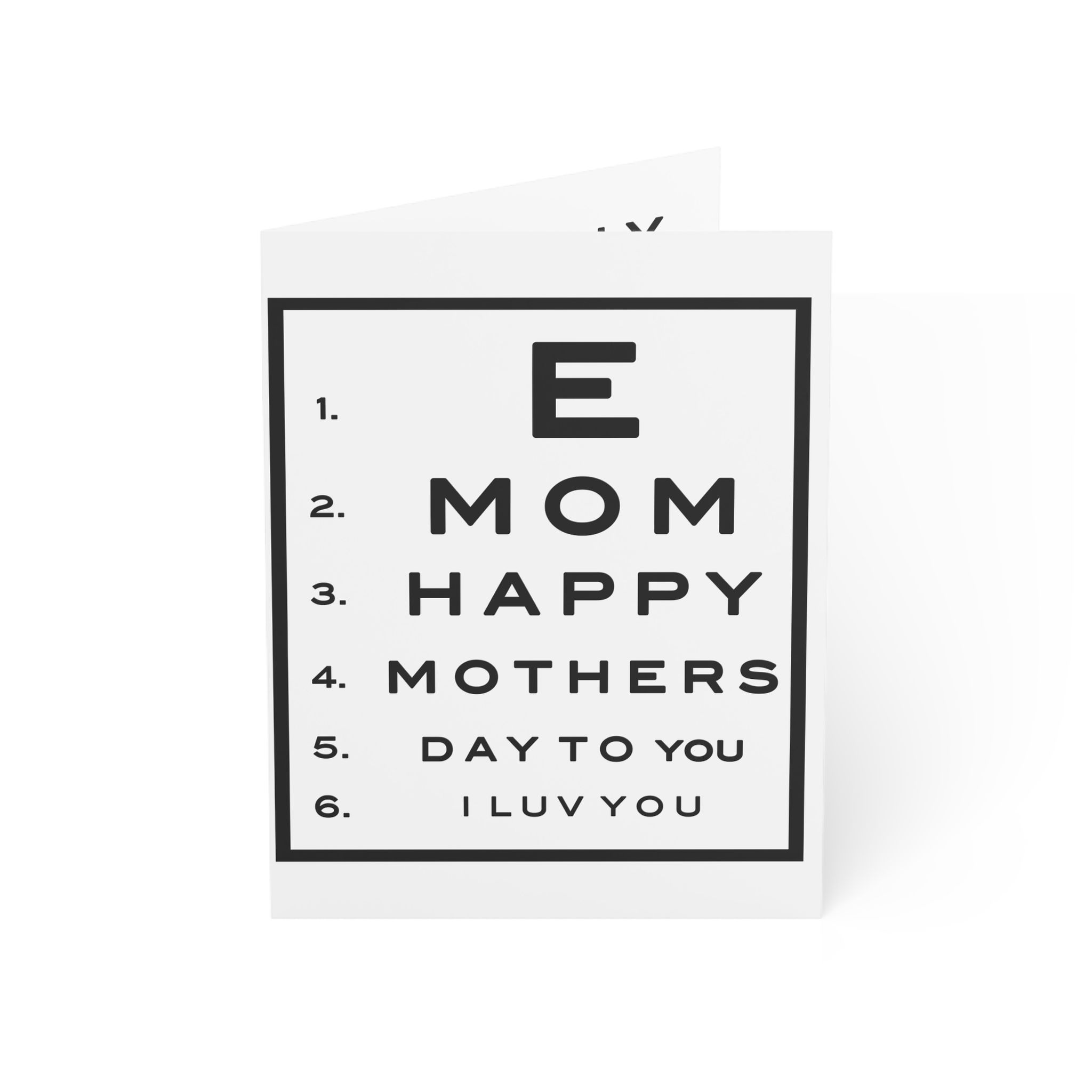 Eye Test Mother's Day card