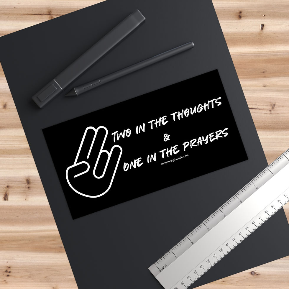Thumbnail: Thoughts And Prayers bumper sticker