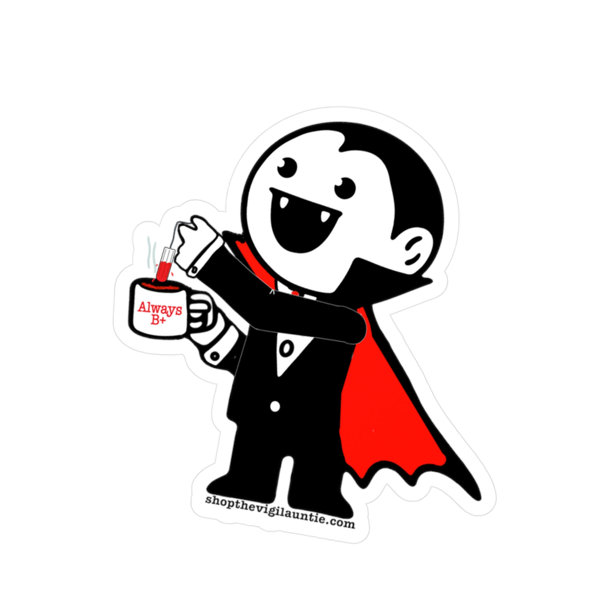 Vampire Teabag sticker
