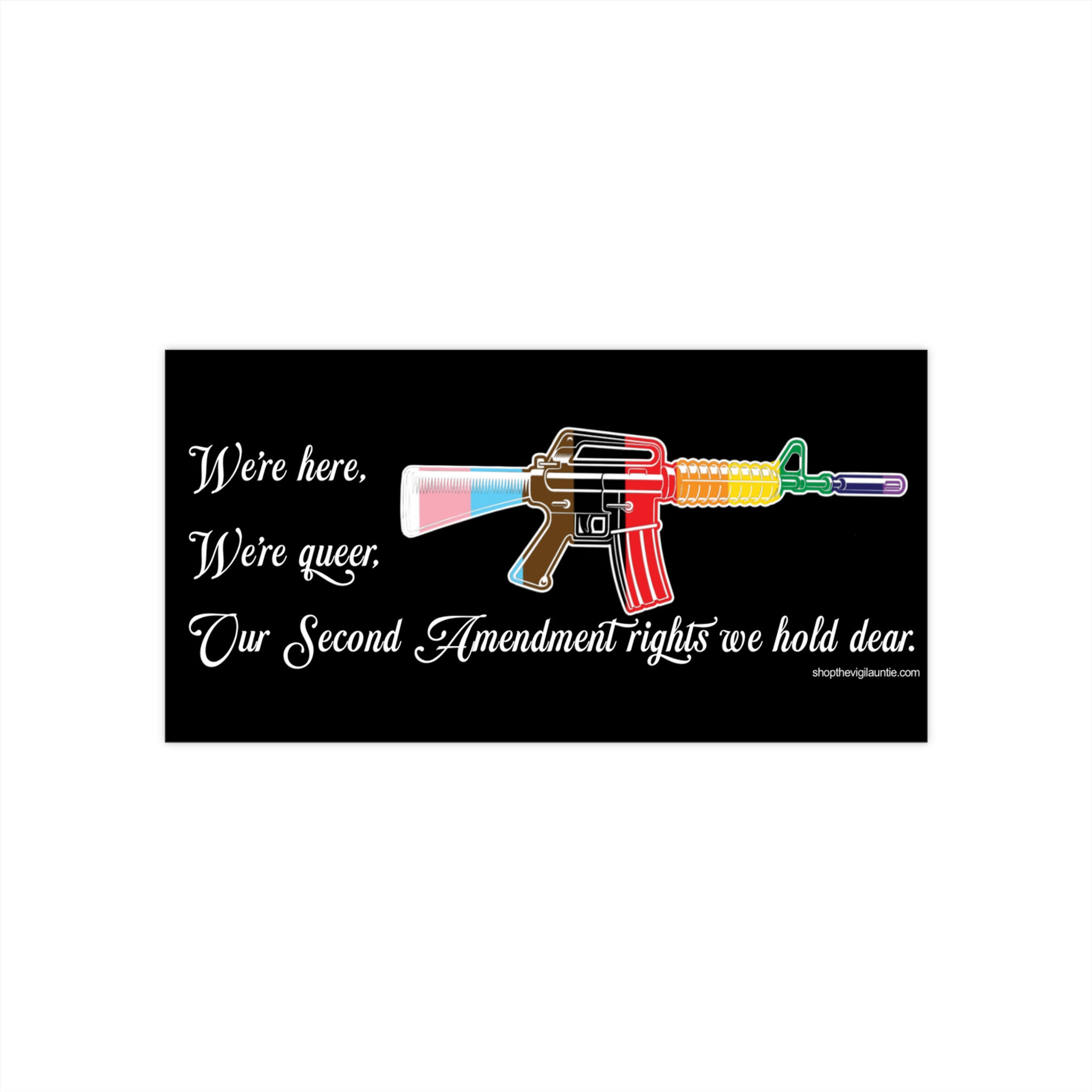 2A Gay Bumper Sticker