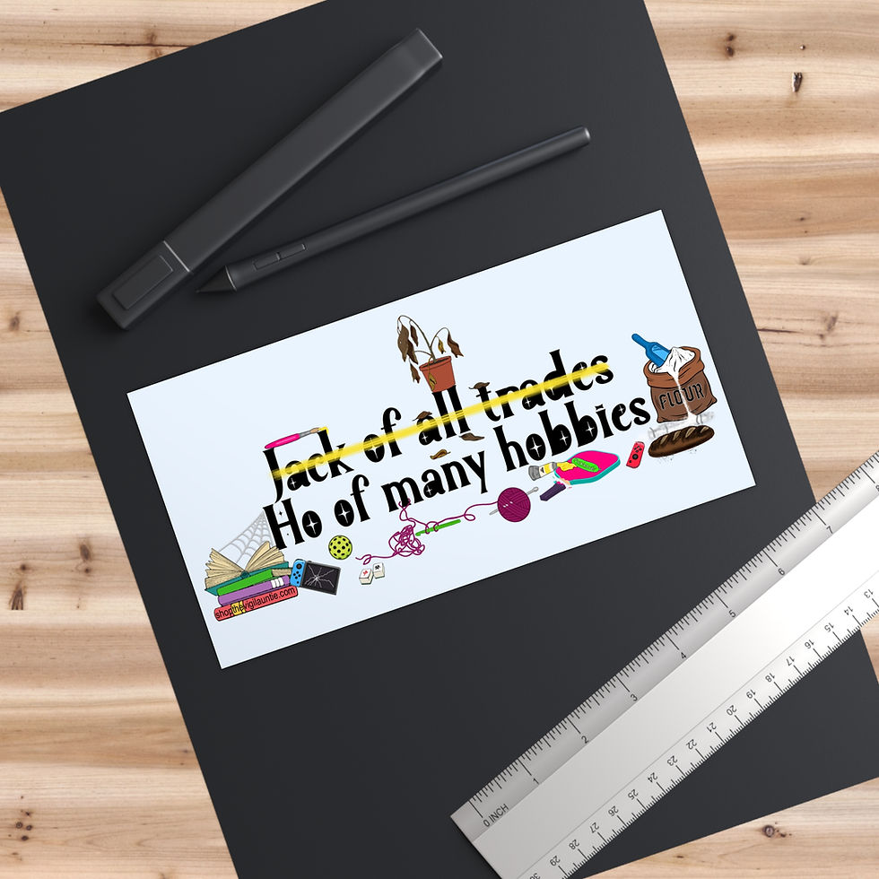 Thumbnail: Hobbies Ho bumper sticker