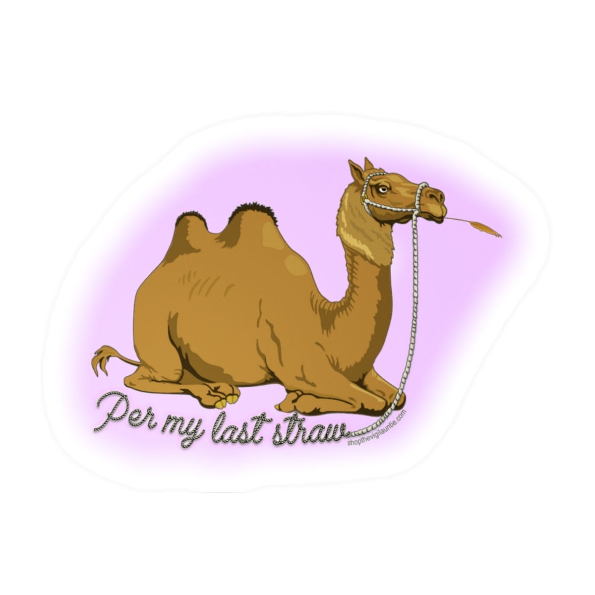 Per My Last Straw sticker