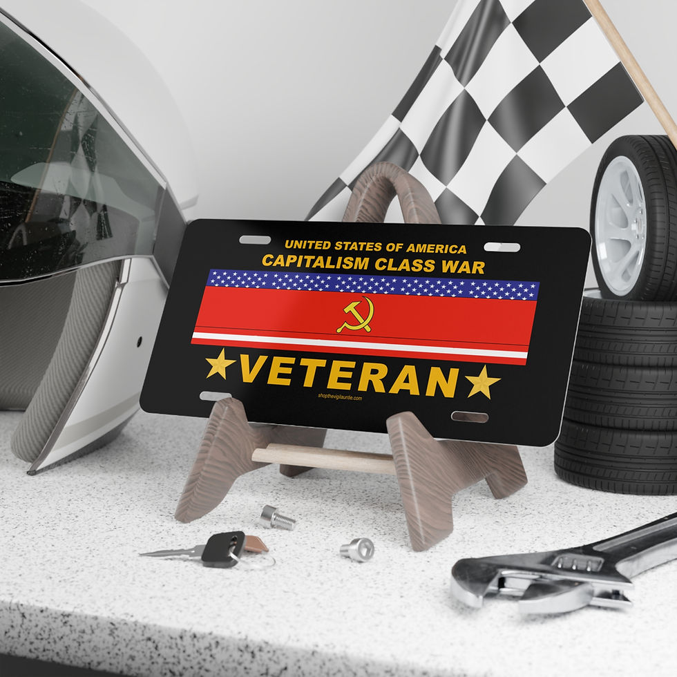 Thumbnail: Capitalism Class War Veteran vanity plate