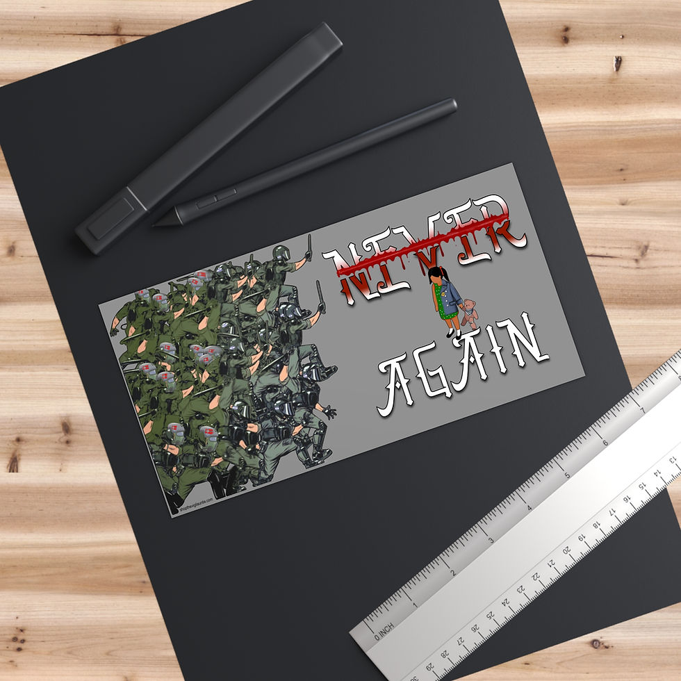Thumbnail: Never Again Again bumper sticker