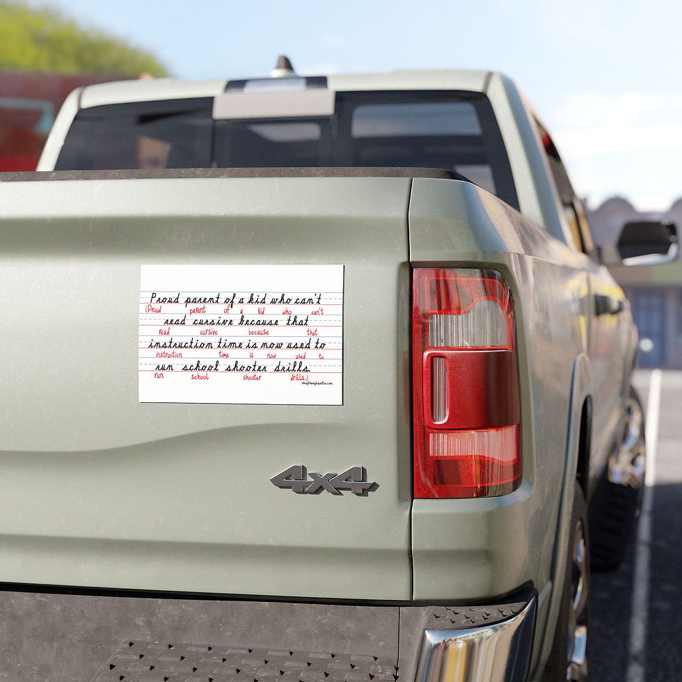 Thumbnail: School Shooter Drills car magnet