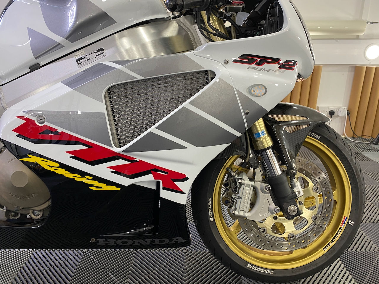 Stunning shiny motorbike