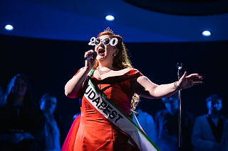Olivia Tringham as Rosalinde in the RNCM's production of Die Fledermaus. cr Robin Clewley