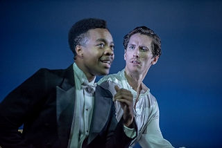 Kit Esuruoso as Bobby and George Arvidson as Edward Brittain in The Land of Might-Have-Been Credit Genevieve Girling 