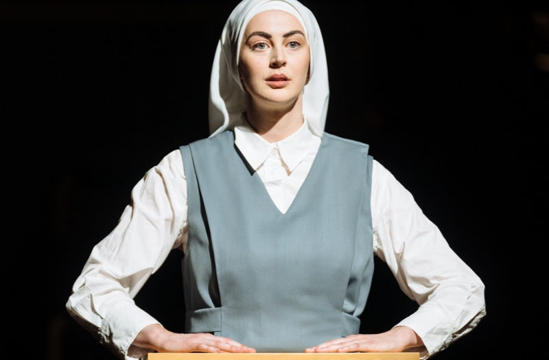 Breffni Holahan as Mary in the Royal Exchange Theatre's Electric Rosary. cr Helen Murray