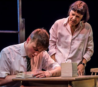 Ewan Grant and Alexandra Mathie in Billie Collins' Too Much World at Once. cr Chris Payne
