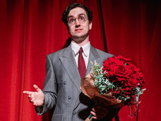 Charlie Hiscock in Glorious! at Hope Mill Theatre cr Cian O’Ryan