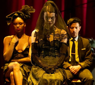 Comfort Kondehson, Caití Carpenter and Jonathan Wade in Ben Duke's Cerberus by Rambert cr Camilla Greenwell