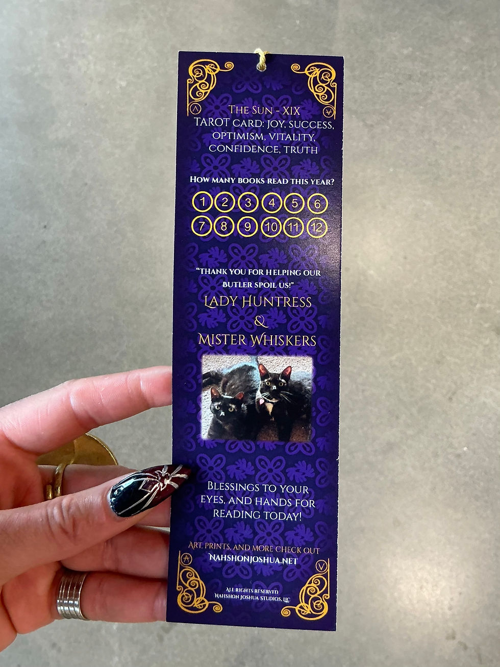 Thumbnail: Sun Tarot Bookmark